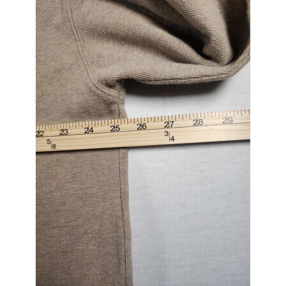 Carhartt Vintage Thermal Shirt Men XL Tan Waffle Knit Long Sleeve Workwear Layer - Picture 3 of 7
